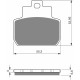 Bremsbeläge hinten Goldfren Piaggio X9 250 (Evolution) 2005-2006 typ S3