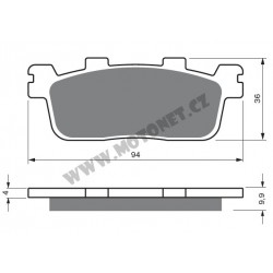 Rear brake pads Goldfren Kymco Downtown 125 2015-2016 type S3
