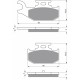 Rear brake pads Goldfren Yamaha YFM 700 Raptor 2006-2012 type S33