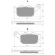 Bremsbeläge hinten Goldfren Honda CTX 700 2014-2016 typ S33