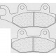 Přední brzdové destičky CL-Brakes SUZUKI DR 250 1990-1995 směs A3+