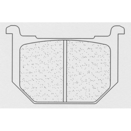 Přední brzdové destičky CL-Brakes SUZUKI GN 250 1982-1999 směs A3+