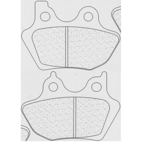 Přední brzdové destičky CL-Brakes HARLEY DAVIDSON VRSCA V-Rod 1130 2002-2005 směs A3+