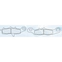 Přední brzdové destičky CL-Brakes ATV KAWASAKI KFX 450 R 2007-2008 směs ATV1