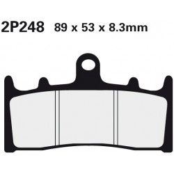 Přední brzdové destičky Nissin Kawasaki ZX-6R 600 Ninja 1998 - 2001 směs ST