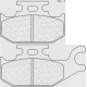 Přední brzdové destičky CL-Brakes ATV SUZUKI LT-A 700 KingQuad 2005-2008 směs ATV1