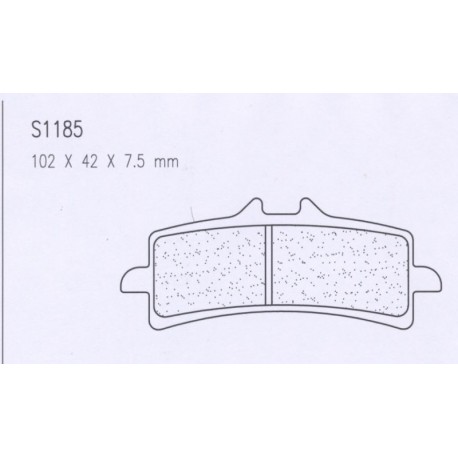 Přední brzdové destičky CL-Brakes DUCATI Hypermotard /S/EVO/SP 1100 2007-2012 směs C60