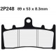 Přední brzdové destičky Nissin Suzuki GSX-R 750 1994 - 1995 směs ST