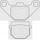 Přední brzdové destičky CL-Brakes SUZUKI AH 50 Address 1992-1995 směs SC