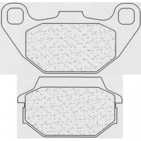 Vorne bremsbeläge CL-Brakes KYMCO Super 8 50 4T 2007-2012 typ SC