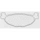 Zadní brzdové destičky CL-Brakes YAMAHA XP 500 T-MAX (ABS) 2004-2011 směs MSC