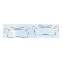 Rear brake pads CL-Brakes KYMCO Downtown 125 2010-2016 type MSC