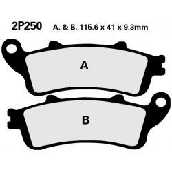 Front brake pads Nissin Honda FES 125 Pantheon 2003 - 2006 type ST