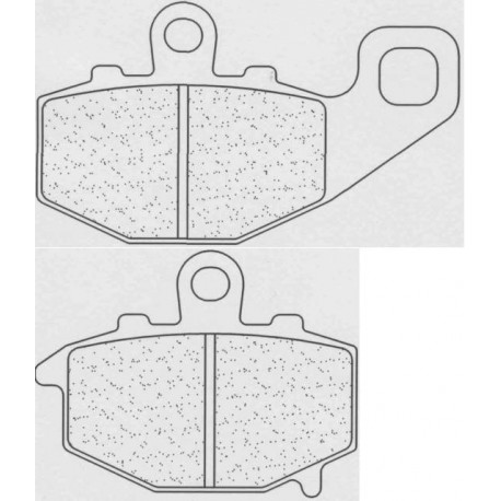 Zadní brzdové destičky CL-Brakes KAWASAKI ZX-6R 636 Ninja 2002-2006 směs RX3