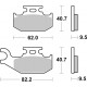 Front brake pads SBS Can-Am  800 Outlander MAX STD Right 2007 - 2011 směs SI