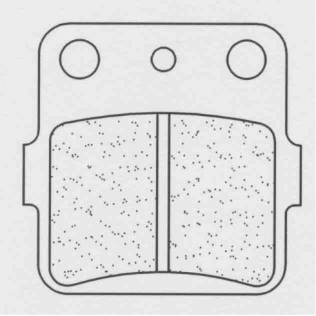 Zadní brzdové destičky CL-Brakes KAWASAKI KX 80 1988-2000 směs X59