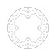 Zadní brzdový kotouč Brembo SUZUKI 650 BURGMAN 2002 - 2003