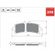 Front brake pads Goldfren Suzuki GSX-R 750 2011-2017 type S33