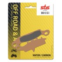 Přední brzdové destičky SBS Kawasaki KFX 450 Left/Rear 2007 - 2015 směs SI