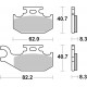 Přední brzdové destičky SBS Suzuki LT-F 400 King Quad Right 2008 - 2014 směs SI