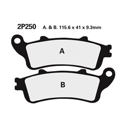 Zadní brzové destičky NISSIN Honda VFR 800 1998 - 2005