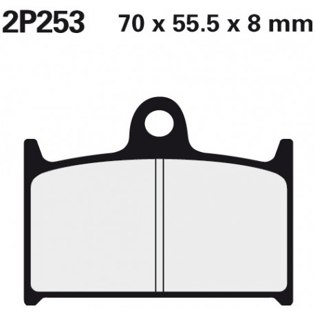 Vorne bremsbeläge Nissin Triumph 955 Sprint RS 2000 -  typ ST