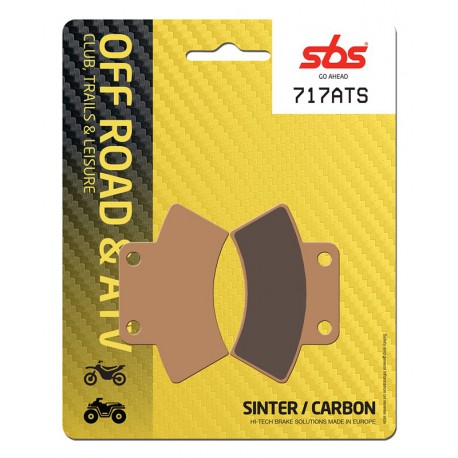 Zadní brzdové destičky SBS Polaris  350 Trail Boss 2x4, 4x4 1988 - 1989 směs ATS