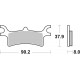 Bremsbeläge hinten SBS Polaris  500 E Scrambler 2x4, 4x4 2008 - 2011 typ ATS
