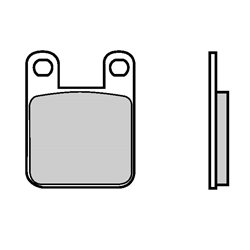 Zadní brzdové destičky Brembo Beta 80 REV 2000 - 2007 směs TT