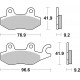 Rear brake pads SBS Kymco  200 Agility R16 2011 - 2015 type CT