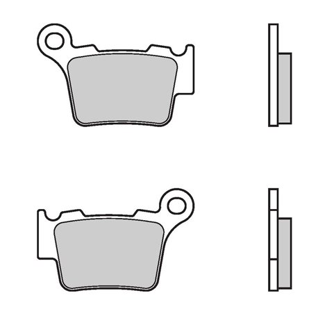 Zadní brzdové destičky Brembo Sherco 510 IR 2012 -  směs SX