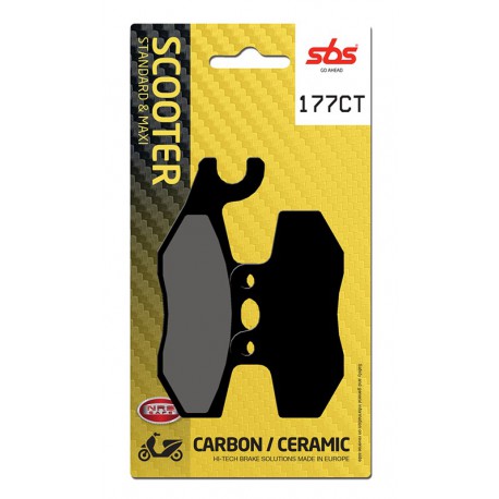 Rear brake pads SBS Piaggio  125 Carnaby 2008 - 2011 type CT
