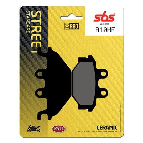 Zadní brzdové destičky SBS Yamaha MT 125 2014 - 2019 směs HF 