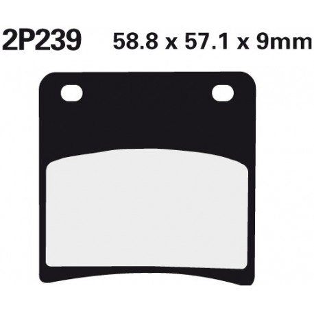 Přední brzdové destičky Nissin Suzuki GSX 750 FK-FT Katana 1989 - 1996 směs NS
