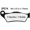 Přední brzdové destičky Nissin Husaberg FX 450 e 2003 -  směs ST