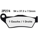 Front brake pads Nissin KTM EXC 520 Racing 2000 - 2002 type ST