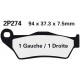 Vorne bremsbeläge Nissin Yamaha YZF 125 R 2008 - 2013 typ ST