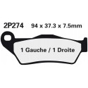 Vorne bremsbeläge Nissin Yamaha YZF 125 R 2008 - 2013 typ ST