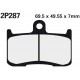 Přední brzdové destičky Nissin Triumph 675 Street Triple R 2009 - 2012 směs ST