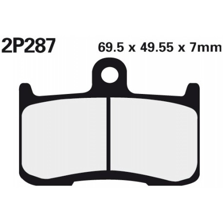 Přední brzdové destičky Nissin Triumph 675 Street Triple R 2009 - 2012 směs ST