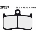 Přední brzdové destičky Nissin Triumph 675 Street Triple R 2009 - 2012 směs ST