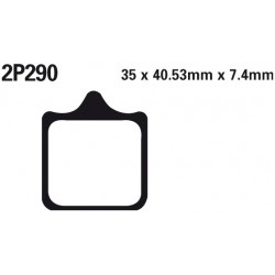 Front brake pads Nissin Aprilia RSV 1000 Tuono R Factory, ABS 2006 -  type ST
