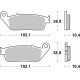 Bremsbeläge hinten SBS Yamaha MT-01 1700  2007 - 2016 typ LS