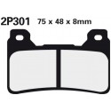 Front brake pads Nissin Honda CBR 600 RR (Rad.cal) 2005 - 2006 type ST