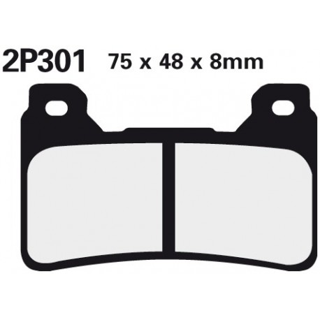 Front brake pads Nissin Honda CBR 1000 RR Fireblade (Rad.cal) 2006 - 2007 type ST