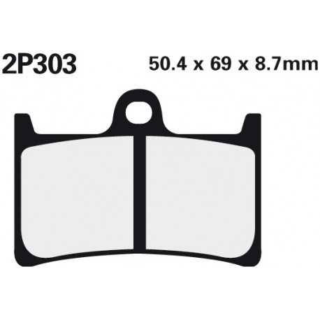 Front brake pads Nissin Yamaha XP 530 TMAX 2012 - 2014 type ST