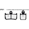 Přední brzdové destičky Nissin Yamaha YZF 1000 R1 (Rad.cal)(4-pad) ABS 2012 - 2014 směs ST