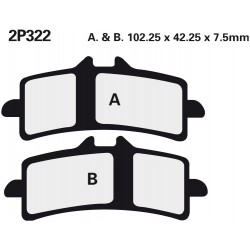 Front brake pads Nissin Aprilia RSV4-R 1000 , ABS 2010 -  type ST