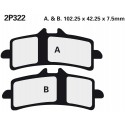 Front brake pads Nissin BMW 1200 HP2 Sport 2008 - 2010 type ST