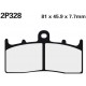 Front brake pads Nissin BMW R 1100 S With Integral ABS 2001 -  type ST